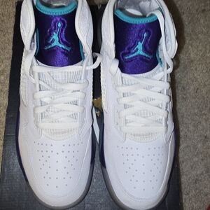 Jordan Sneakers in White and Purple